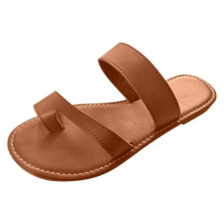 YanHoo Women s Summer Flat SandalsClip Toe Ring Two Strap Slip-on Sandal Beach Casual Slide Sandals
YanHoo Women s Summer Flat SandalsClip Toe Ring Two Strap Slip-on Sandal Beach Casual Slide Sandals