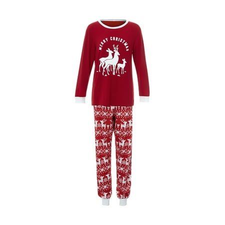 Ehfomius Christmas Family Matching Pajamas Set Deer Print Long Sleeve Round Collar T-shirt+Trousers/Romper
Ehfomius Christmas Family Matching Pajamas Set Deer Print Long Sleeve Round Collar T-shirt+Trousers/Romper