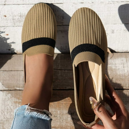 BRGZLK Fashion Women Ventilate Casual Round Head Comfy Casual Shoes