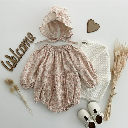NIUREDLTD Baby Girls Boys Floral Cotton Autumn Long Sleeve Romper Bodysuit Hat Clothes
NIUREDLTD Baby Girls Boys Floral Cotton Autumn Long Sleeve Romper Bodysuit Hat Clothes