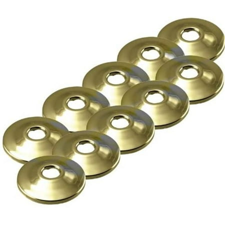 Westbrass D128PK-01 0.62 in. Secure Grip Flange PVD Polished Brass