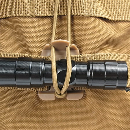 5/Set Military Molle Bungee Elastic Cord Tie Down Strap Buckle Roll Clips W2P7