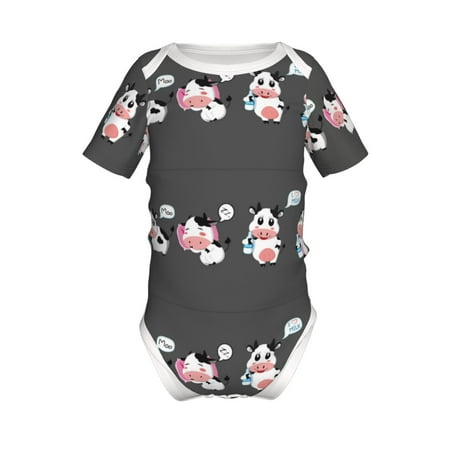 Adobk Cute Farm Milk Animal Print Baby Climbing Clothes Jumpsuit Rompers Classic Rompers Child Short sleeve Bodysuits-12 Months
Adobk Cute Farm Milk Animal Print Baby Climbing Clothes Jumpsuit Rompers Classic Rompers Child Short sleeve Bodysuits-12 Months