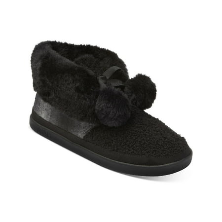 Toms Womens Celeste Faux Fur Bow Ankle Boots