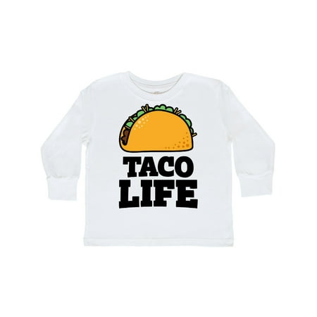 Inktastic Taco Life Gift Toddler Boy or Toddler Girl Long Sleeve T-Shirt