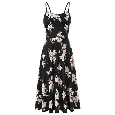 Dress for Women 2022 Pink Dress for Women Women Elegant Floral Print Backless Sling Dress Sleeveless Leisure Dress Summer Savings Dresses for Women Formal Dresses for Women Evening Party Black S
Dress for Women 2022 Pink Dress for Women Women Elegant Floral Print Backless Sling Dress Sleeveless Leisure Dress Summer Savings Dresses for Women Formal Dresses for Women Evening Party Black S