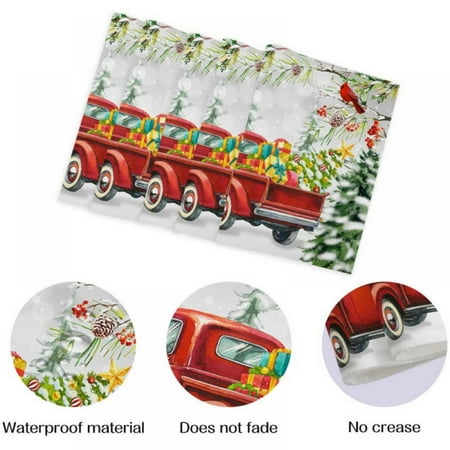 4PCS Christmas Cotton and Linen Placemats Christmas Decorations for Wedding Party Holiday Kitchen Dining Room Daily Decor
4PCS Christmas Cotton and Linen Placemats Christmas Decorations for Wedding Party Holiday Kitchen Dining Room Daily Decor