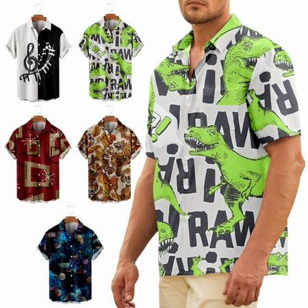 Mens Dinosaurs/Geometric Casual Tops Shirt with Pocket Funky Clothing Apparel for Men Women
Mens Dinosaurs/Geometric Casual Tops Shirt with Pocket Funky Clothing Apparel for Men Women