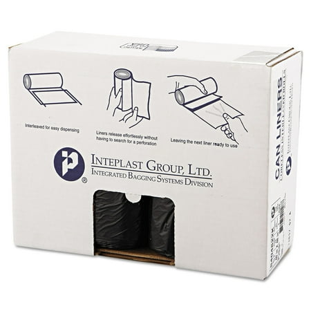Inteplast Group S404822K 45-Gallon 22 Microns 40 in. x 48 in. High-Density Interleaved Commercial Can Liners - Black (150-Piece/Carton)
Inteplast Group S404822K 45-Gallon 22 Microns 40 in. x 48 in. High-Density Interleaved Commercial Can Liners - Black (150-Piece/Carton)