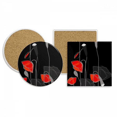 Red Flowers Painting Corn Coaster Cup Mug Holder Absorbent Stone Cork Base Set
Red Flowers Painting Corn Coaster Cup Mug Holder Absorbent Stone Cork Base Set