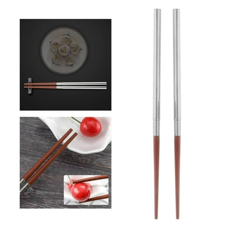 Pair of Folding Stainless Steel Chopsticks Chopping Chopsticks Folding Wooden Tableware - Red OPP Red OPP
Pair of Folding Stainless Steel Chopsticks Chopping Chopsticks Folding Wooden Tableware - Red OPP Red OPP