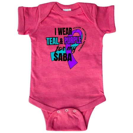Inktastic Suicide Prevention I Wear Teal and Purple for My Saba Gift Baby Boy or Baby Girl Bodysuit
Inktastic Suicide Prevention I Wear Teal and Purple for My Saba Gift Baby Boy or Baby Girl Bodysuit