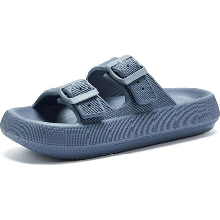 Slides for Women Men Pillow Slippers Double Buckle Adjustable Sandals EVA Recovery Slides
Slides for Women Men Pillow Slippers Double Buckle Adjustable Sandals EVA Recovery Slides