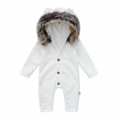 Stamzod Baby Girls Boys Knitted Romper Clearance Autumn Winter Solid Color Single-breasted Long Sleeve Hooded Jumpsuit With Wool Collar White 3-6 Months
Stamzod Baby Girls Boys Knitted Romper Clearance Autumn Winter Solid Color Single-breasted Long Sleeve Hooded Jumpsuit With Wool Collar White 3-6 Months