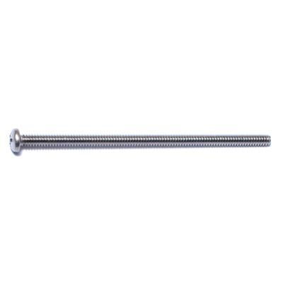 #6-32 x 3 18-8 Stainless Steel Coarse Thread Phillips Pan Head Machine Screws MSPSS-107