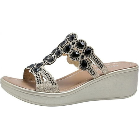 Women s Wedge Sandal Platform Sandals with Rhinestone Summer Slip On Open Toe Slides Shoes for Women
Women s Wedge Sandal Platform Sandals with Rhinestone Summer Slip On Open Toe Slides Shoes for Women