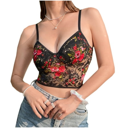 BUIgtTklOP Bras for Women Lace Mesh Spice Girl Bra Open Back Wrap Chest Lingerie Black L
BUIgtTklOP Bras for Women Lace Mesh Spice Girl Bra Open Back Wrap Chest Lingerie Black L