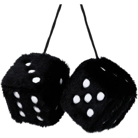 Top-Max 1 Pair Square Plush Dice w/ Dots Furry Hanging Pendant Accessories for Cars Home Office Kids Gift Black
Top-Max 1 Pair Square Plush Dice w/ Dots Furry Hanging Pendant Accessories for Cars Home Office Kids Gift Black