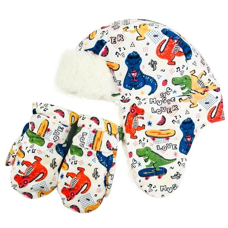 Baby Winter Hat and Mitten Sets Cute Cartoon Fleece Warm Earflaps Beanie & Gloves for Infant Kids Boys & Girls Waterproof Soft Warmer
Baby Winter Hat and Mitten Sets Cute Cartoon Fleece Warm Earflaps Beanie & Gloves for Infant Kids Boys & Girls Waterproof Soft Warmer