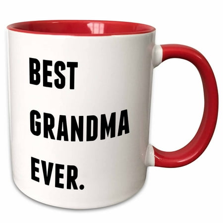 3dRose Best Grandma Ever Black Letters On A White Background - Two Tone Red Mug 11-ounce
3dRose Best Grandma Ever Black Letters On A White Background - Two Tone Red Mug 11-ounce
