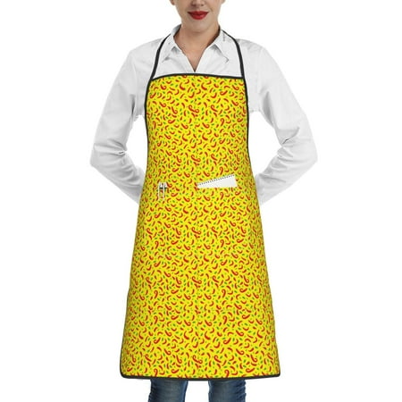 Rocae Red Hot Chilly for Kitchen Aprons for Women Adjustable Cooking Kitchen Chef Apron for Men with Pockets 
Rocae Red Hot Chilly for Kitchen Aprons for Women Adjustable Cooking Kitchen Chef Apron for Men with Pockets