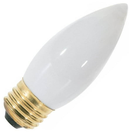 Satco 03638 - 40B11/W A3638 B11 Decor Torpedo Light Bulb