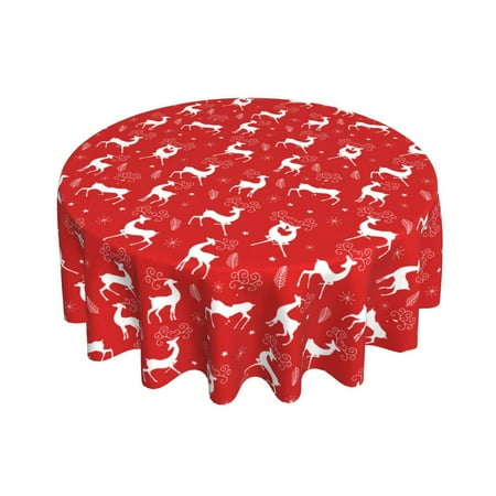 Zeceouar Deals 60 Inches Round Wipeable Christmas Table Cover For Indoor And Outdoor Decoration Tablecloth
Zeceouar Deals 60 Inches Round Wipeable Christmas Table Cover For Indoor And Outdoor Decoration Tablecloth
