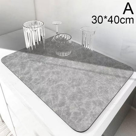 Mat Pad Drying Kitchen Drain Mat Super Absorbent Placemat Tableware Bottle|