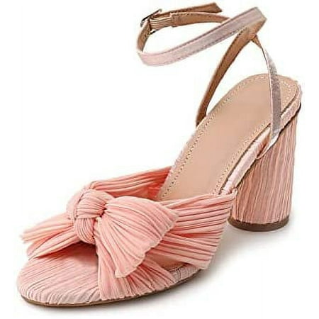 Women s Bow Knot Heeled Sandals Bridal Wedding Open Toe Ankle Strap Chunky Heels Elegant Ladies Sandals
Women s Bow Knot Heeled Sandals Bridal Wedding Open Toe Ankle Strap Chunky Heels Elegant Ladies Sandals