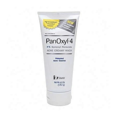 Panoxyl Acne Creamy Wash, 4% Benzyl Peroxide - 6 Oz, 2 Pack