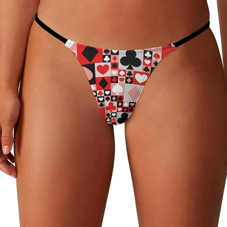Poker Art Women s G-String Thongs Low Rise Hipster Underwear Stretch T-Back Panties
Poker Art Women s G-String Thongs Low Rise Hipster Underwear Stretch T-Back Panties