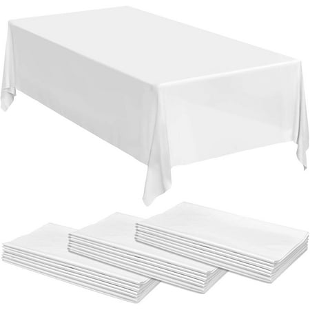 3 Pack Disposable Plastic Tablecloth 54 X 108 Rectangle Table Cover For Wedding
3 Pack Disposable Plastic Tablecloth 54 X 108 Rectangle Table Cover For Wedding