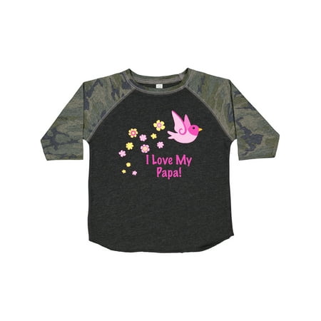 Inktastic I Love My Papa! Gift Toddler Toddler Girl T-Shirt