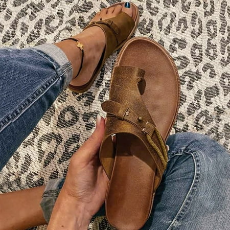 Women s Fashion Casual Ring Toe Wedges Leather Slippers Sandals Outdoor Shoes Flat Sandals for Women Dressy Summer Clog Sandals for Women Size 11 Heels Sandals for Women Dress Saltwater Sandals for
Women s Fashion Casual Ring Toe Wedges Leather Slippers Sandals Outdoor Shoes Flat Sandals for Women Dressy Summer Clog Sandals for Women Size 11 Heels Sandals for Women Dress Saltwater Sandals for