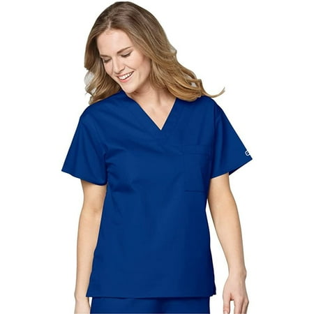 WonderWink Womens Unisex V-Neck Top 5X-Large Galaxy Blue
