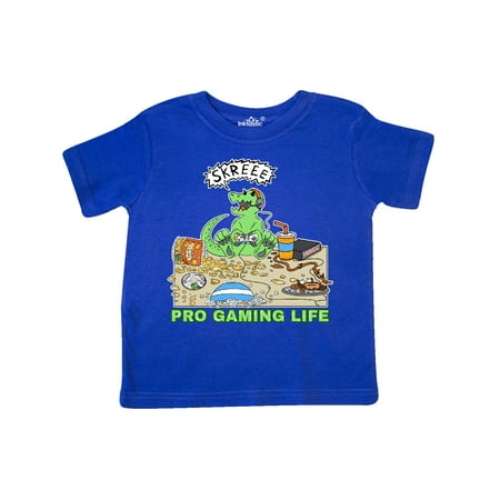 Inktastic Pro Gaming Life Dino Gift Toddler Boy or Toddler Girl T-Shirt