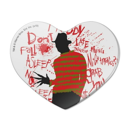 A Nightmare on Elm Street Freddy Heart Acrylic Fridge Refrigerator Magnet
