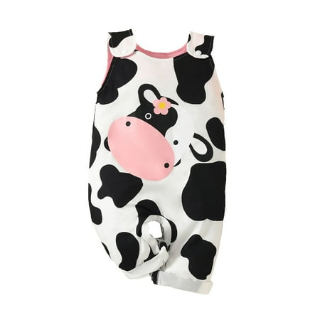 Infant Boys Girls Fashion Romper Sleeveless Cartoon Cow Print Romper Newborn Jumpsuit Clothes Summer Clothes
Infant Boys Girls Fashion Romper Sleeveless Cartoon Cow Print Romper Newborn Jumpsuit Clothes Summer Clothes