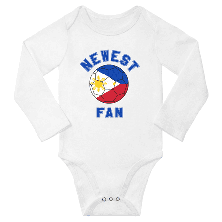 Newest Philippines Soccer Football Fan Baby Long Sleeve Bodysuits (White 24 Months)
Newest Philippines Soccer Football Fan Baby Long Sleeve Bodysuits (White 24 Months)