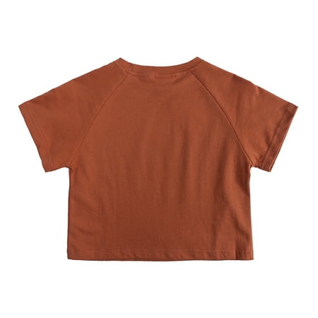 Toddler Baby Boys Girls Short Sleeve T-Shirt Summer Crewneck Solid Color Crewneck Baby Casual Pure Cotton T-Shirt 1 Piece Set for 9M-6T
Toddler Baby Boys Girls Short Sleeve T-Shirt Summer Crewneck Solid Color Crewneck Baby Casual Pure Cotton T-Shirt 1 Piece Set for 9M-6T