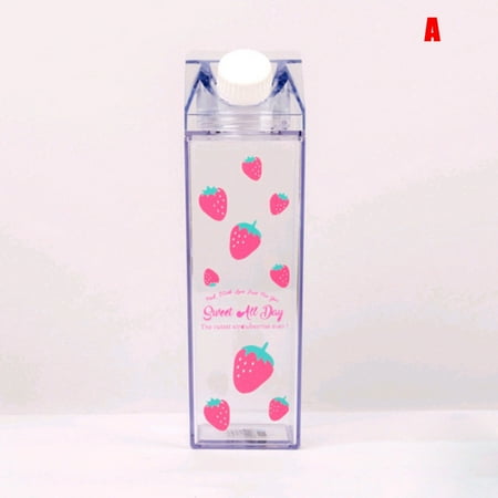 Plastic Clear Milk Carton Water Bottle Fashion Transparent Milk Box Juice Water Cup Gifts for Girls New
Plastic Clear Milk Carton Water Bottle Fashion Transparent Milk Box Juice Water Cup Gifts for Girls New