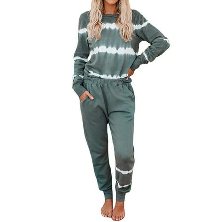 Shuzyun Clearance Sale Long Sleeve Women Pajama Set Top Pants Home Sleepwear Striped Tie Dye Fitness
Shuzyun Clearance Sale Long Sleeve Women Pajama Set Top Pants Home Sleepwear Striped Tie Dye Fitness