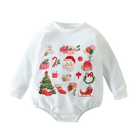 Unisex Baby Onesie Clothing Long Sleeve Christmas Cartoon Printed Rompers Bodysuit For Kid Clothes Toddler Cute Daily Play
Unisex Baby Onesie Clothing Long Sleeve Christmas Cartoon Printed Rompers Bodysuit For Kid Clothes Toddler Cute Daily Play