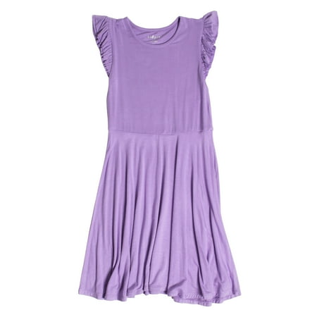 KIDPIK Girls Ruffle Skater Dress Size: 2T - L (12)