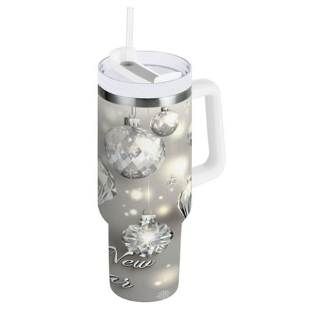 Stainless Steel Tumbler with Straw and Handle Double Wall Insulated Tumblers Diamond Christmas Ornaments
Stainless Steel Tumbler with Straw and Handle Double Wall Insulated Tumblers Diamond Christmas Ornaments