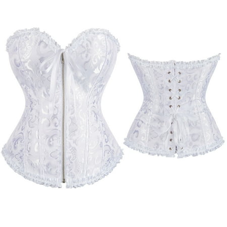 Rewenti Plus Size Corsets for Women Bustier Lingerie for Halloween Costume Dress Bustier Top Gothic Shapewear Sexy Underwear White 6(M)
Rewenti Plus Size Corsets for Women Bustier Lingerie for Halloween Costume Dress Bustier Top Gothic Shapewear Sexy Underwear White 6(M)