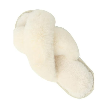Topumt Womens Cross Band Soft Plush Slippers Furry Fleece Slip on Slippers Open Toe House Shoes Slides for Indoor Outdoor
Topumt Womens Cross Band Soft Plush Slippers Furry Fleece Slip on Slippers Open Toe House Shoes Slides for Indoor Outdoor