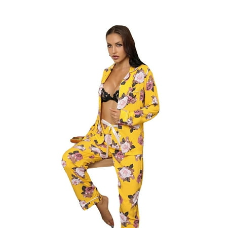 Women s Homewear Cardigan Strap Top Trousers Autumn And Winter Pajamas Two-Piece Set
Women s Homewear Cardigan Strap Top Trousers Autumn And Winter Pajamas Two-Piece Set