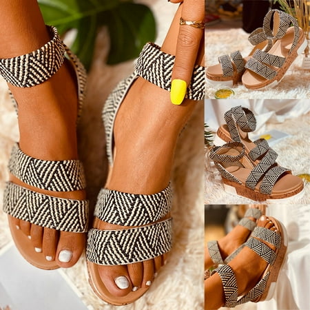 uikmnh Women Shoes Womens Sandals Open Toe Thick Bottom Flat Flip Flops Weaving Slippers Beach Shoe Black 7.5
uikmnh Women Shoes Womens Sandals Open Toe Thick Bottom Flat Flip Flops Weaving Slippers Beach Shoe Black 7.5