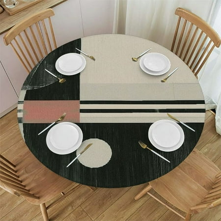 Palnkart Geometric Shapes Round Table Cover Stain Resistant Washable Indoor Outdoor Tablecloth Kitchen Dining Wedding Parties Waterproof Fabric 100% Polyester 54-58
Palnkart Geometric Shapes Round Table Cover Stain Resistant Washable Indoor Outdoor Tablecloth Kitchen Dining Wedding Parties Waterproof Fabric 100% Polyester 54-58